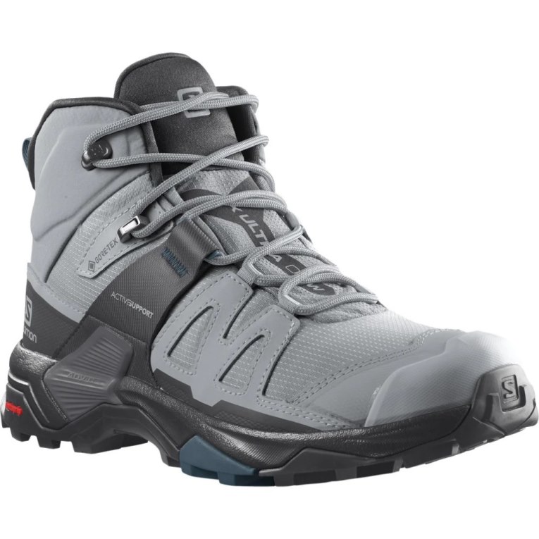 Botas Montaña Salomon X Ultra 4 Mid GTX Mujer Grises Claro Negros | MX HVDK423